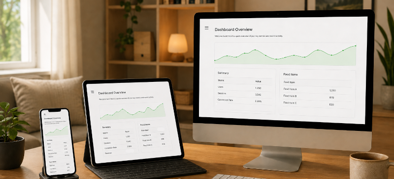 App op smartphone en tablet